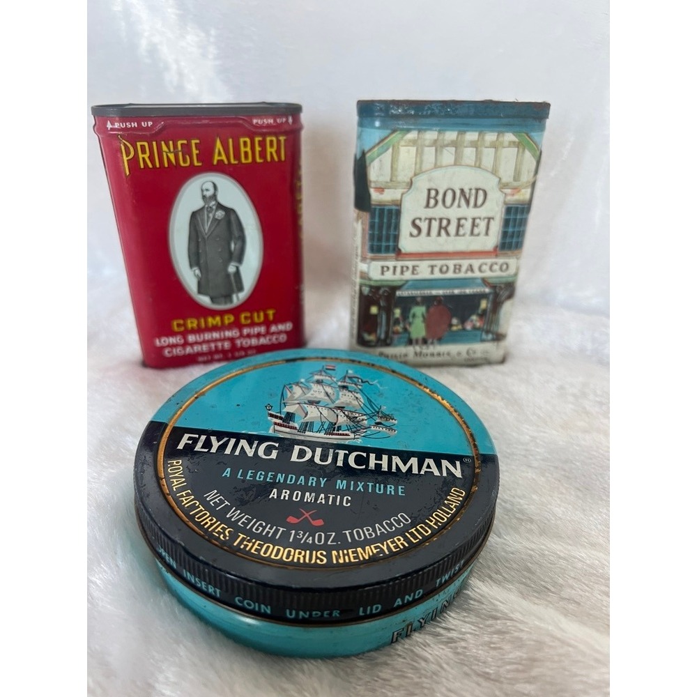 Vintage Tobacco‎ Tin Lot Prince Albert Bond Street Flying Dutchman Metal Tins